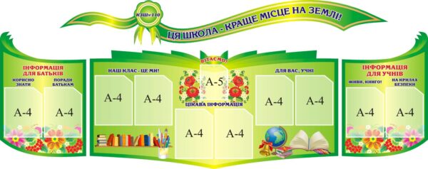 Набір стендів ««Наша школа – Острів знань»