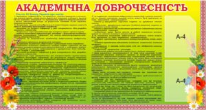 Стенд «Академічна доброчесність: правила та відповідальність»