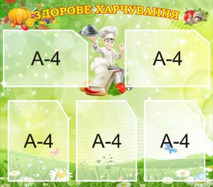 Раціональне харчування – стенд для шкіл і дитсадків
