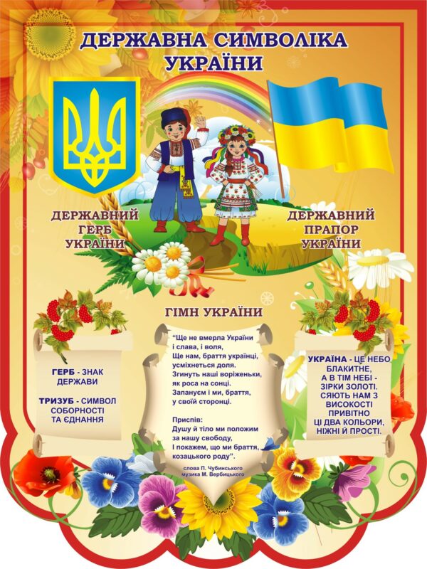 Стенд «Державні символи: традиції та єдність»