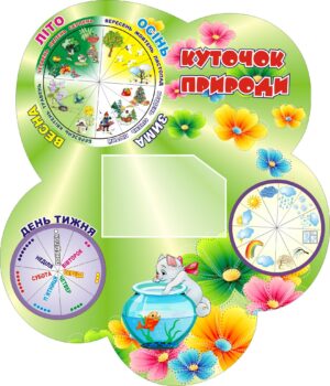 Стенд «Природа навколо нас» з рухомими стрілками