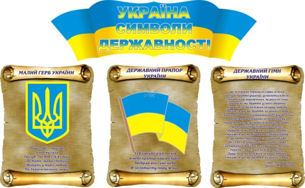 Набір стендів «Символи нашої держави»