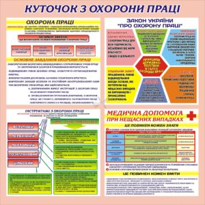 Стенд «Охорона праці: правила, закон, інструктаж»