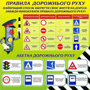 Стенд «Правила дорожнього руху: знай і дотримуйся!»