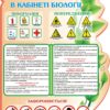 Стенд «Техніка безпеки на уроках біології»