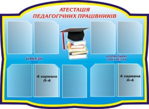Стенд для закладу освіти «Атестація педагогічних працівників»