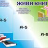 Пластиковий стенд «Живи книго!»