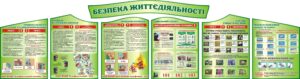 Комплект пластикових стендів «Безпека життєдіяльності»
