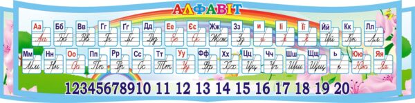 Стенд «Алфавіт з написанням букв»