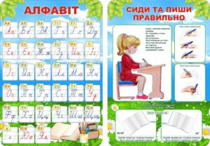 Набір стендів «Пиши Гарно – Сиди Правильно»