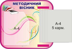 Стенд «Методичний вісник - супровід педагога» з книжкою