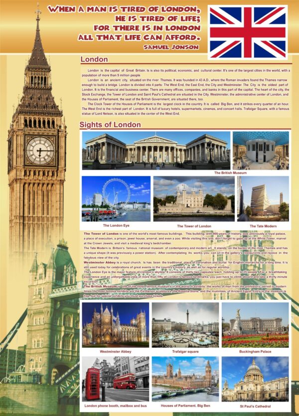 Пластиковий стенд «London»