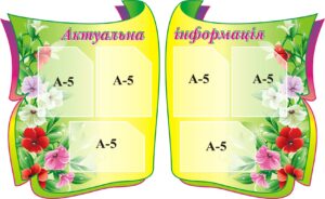 Інформаційний набір стендів «Актуальна інформація»