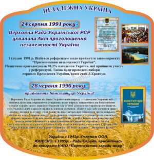 Стенд «Незалежна Україна»