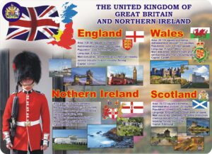 Стенд для оформлення кабінету англійської мови «The United Kingdom of Great Britain and Northern Ireland»