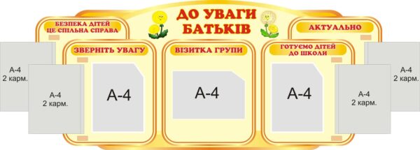 Стенд «До уваги батьків» з книжками