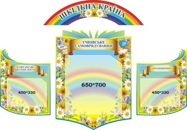 Комплект пластикових стендів «Шкільна країна»