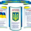 Комплект пластикових стендів «Прапор, Герб, Гімн України»
