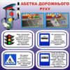 Комплект пластикових стендів «Пожежна безпека та правила дорожнього руху»