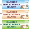 Табличка на шкільні кабінети в асортименті