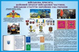 Стенд «Військова присяга, бойовий прапор»