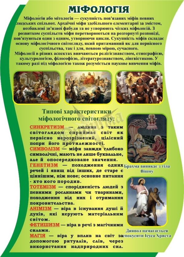 Стенд «Міфологія»