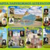Стенд «Карта зарубіжної літератури»