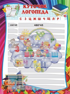 Стенд «Куточок логопеда»