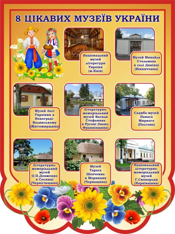 Стенд «8 цікавих музеїв України»
