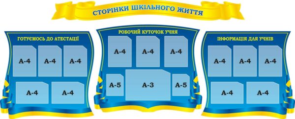 Набір стендів «Сторінки шкільного життя»