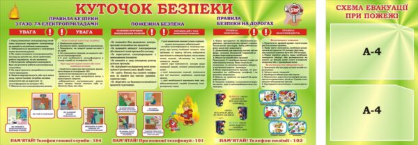 Набір стендів «Куточок безпеки»