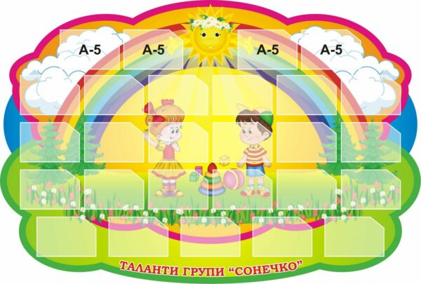 Стенд «Таланти групи «Сонечко»