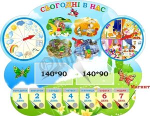 Стенд для НУШ «Сьогодні в нас»