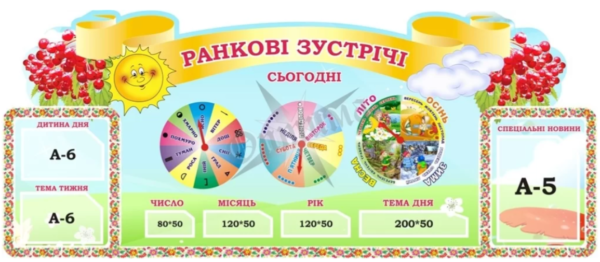 Стенд для НУШ «Ранкові зустрічі»