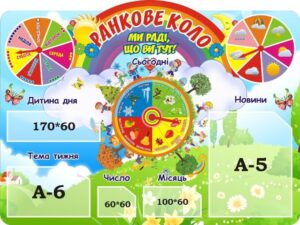 Стенд для НУШ «Ранкове коло»
