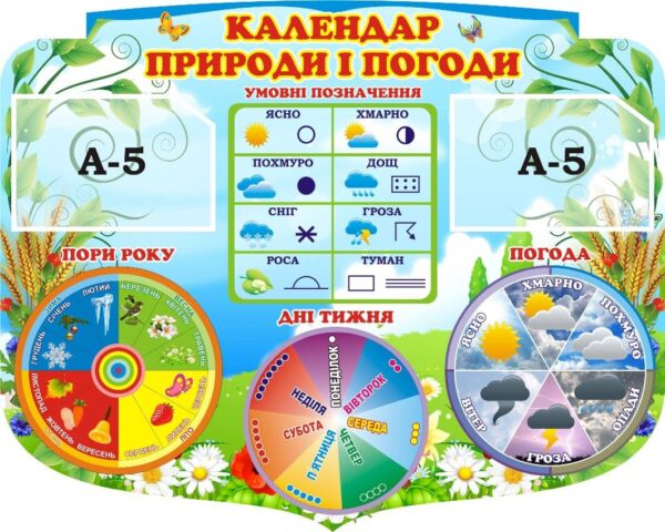 Стенд «Календар природи і погоди»