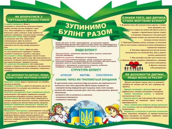 Стенд «Стоп булінг!»