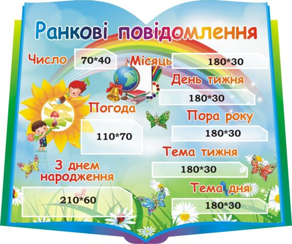 Стенд для НУШ «Ранковий інформаційний куточок»