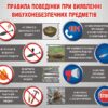 Стенд «Правила поведінки при виявленні вибухонебезпечних предметів»