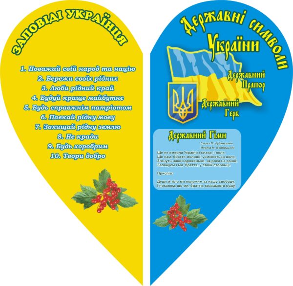 Набір стендів «Україна в серці: патріотичні цінності та символіка»