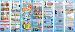 Комплект пластикових стендів «Основи безпеки для дітей»