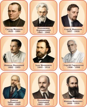 Стенд «Видатні вчені біологи України»