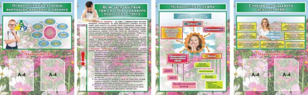 Набір стендів «Психологічна служба та соціальна підтримка»
