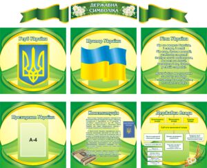 Комплект пластикових стендів «Державна символіка України»
