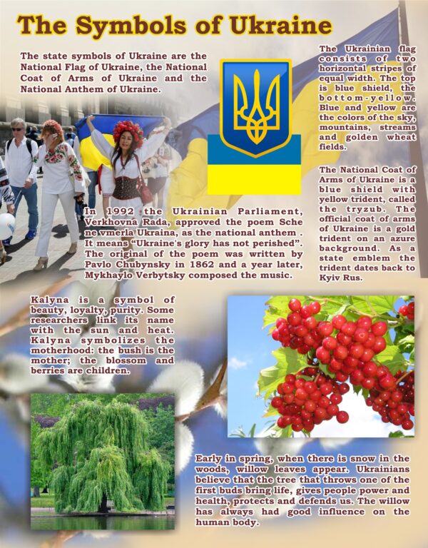 Пластиковий стенд «The Symbols of Ukraine»