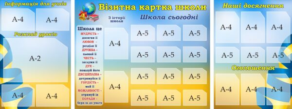 Набір стендів «Візитна картка школи»