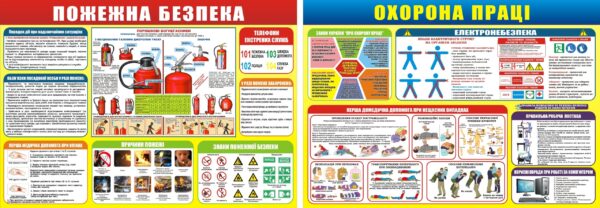 Набір стендів «Пожежна безпека та охорона праці»