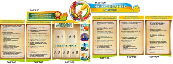 Набір стендів «Наше спортивне життя»