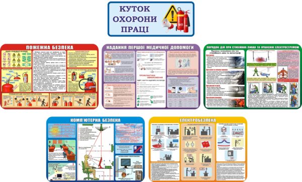 Набір стендів «Куточок охорони праці»
