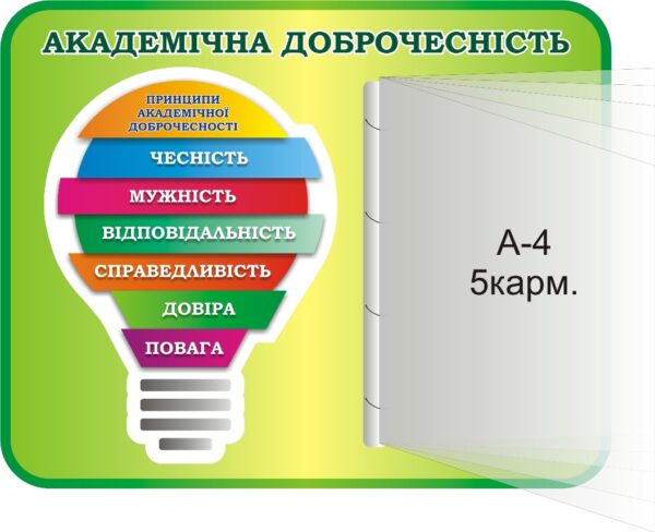 Пластиковий стенд «Стоп булінг!» для навчальних закладів